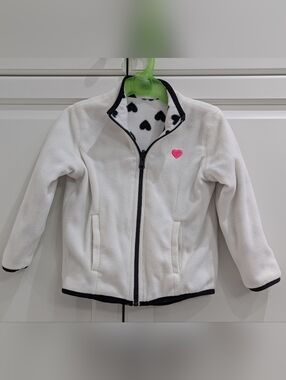 2/$20 Joe Fresh Reversible Heart Fleece Jacket 2T